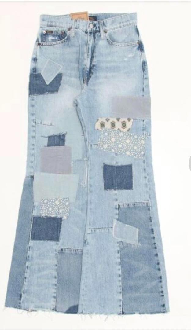 未使用タグ＊Polo Ralph Lauren　 パッチワークデニム