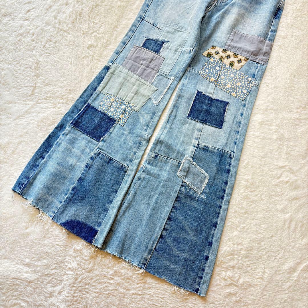 未使用タグ＊Polo Ralph Lauren　 パッチワークデニム