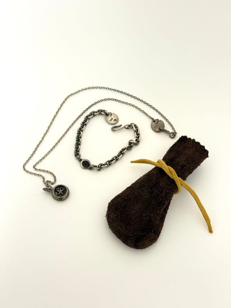 MOTO シルバー アクセサリー セット レザー