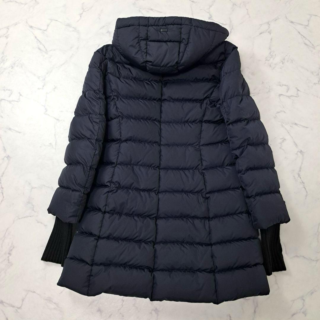 クリーニング済み★HERNO ヘルノ 高機能 ポーラテック ダウンコート 44