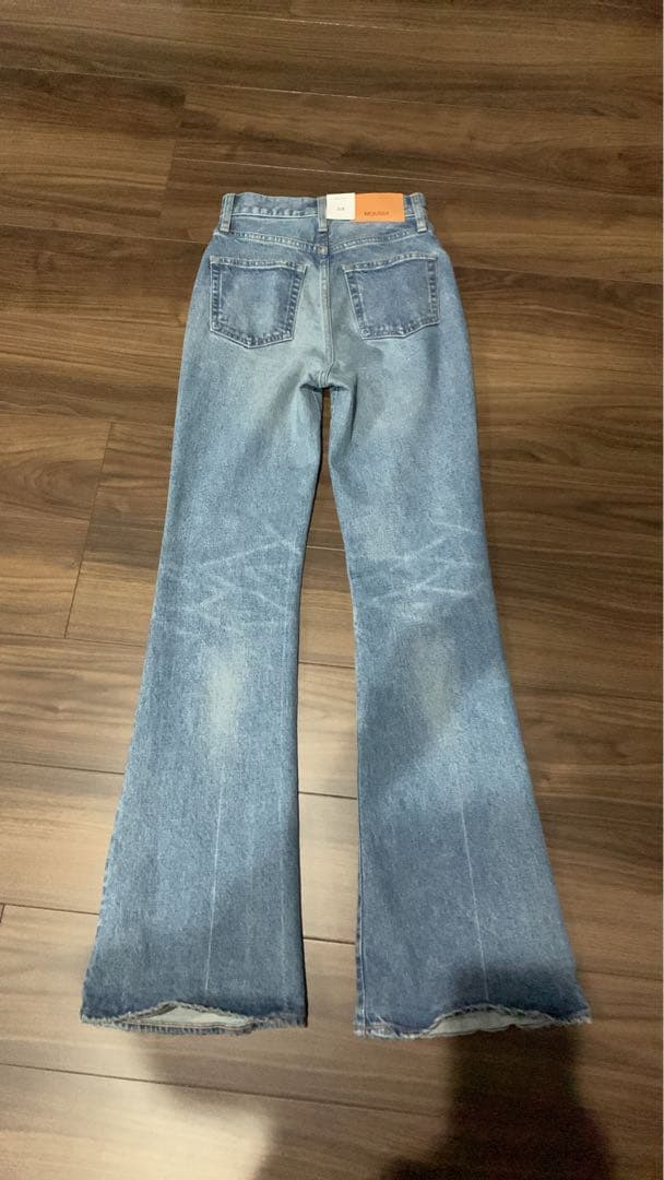 MOUSSY MVS FLARE(L) ロングサイズ 23 フレアデニム ブルー