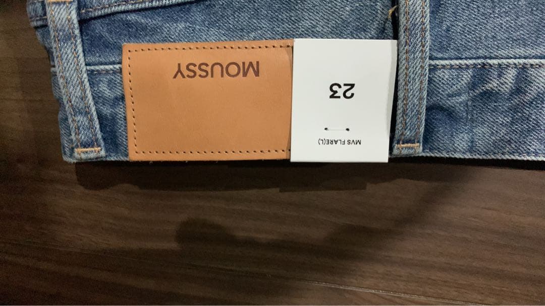 MOUSSY MVS FLARE(L) ロングサイズ 23 フレアデニム ブルー