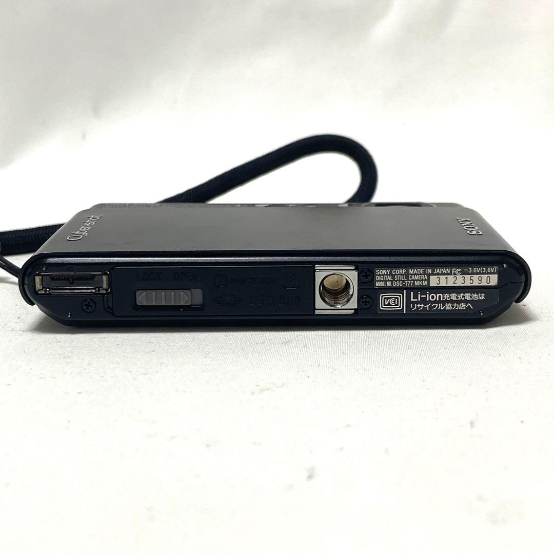ソニー サイバーショット DSC-T77 ブラック コンパクトデジタルカメラ