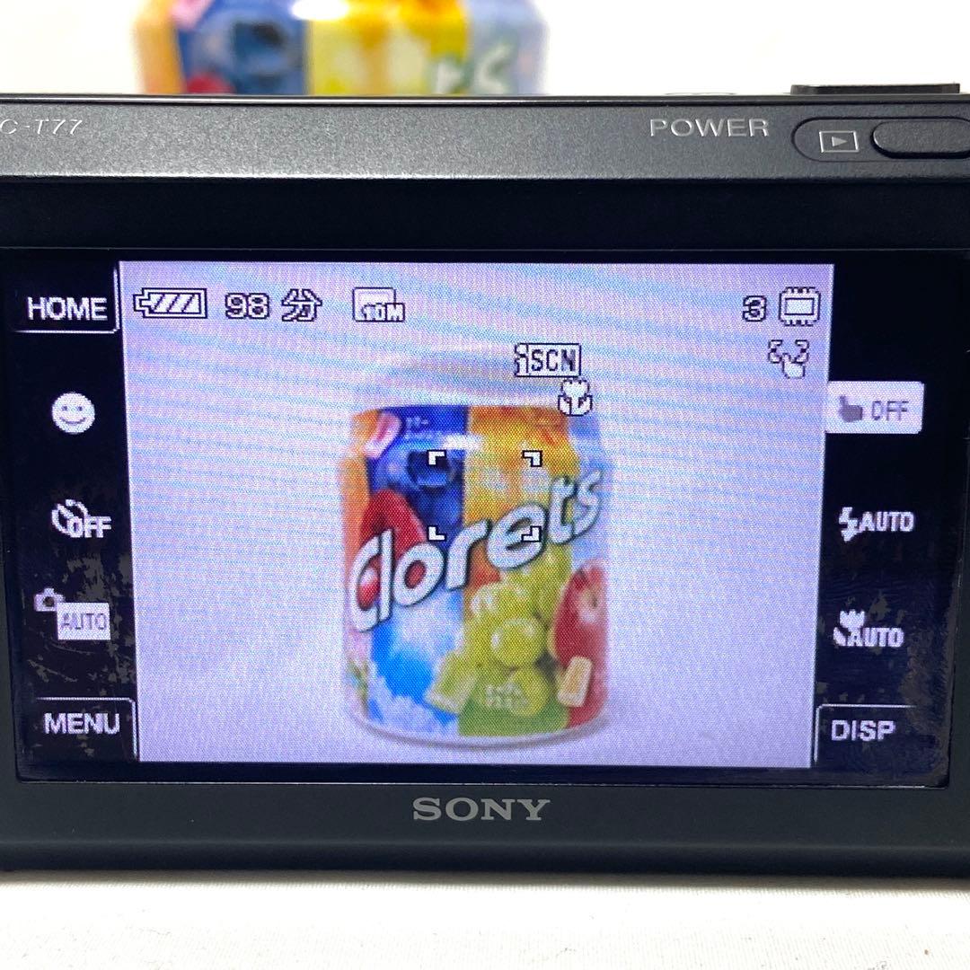 ソニー サイバーショット DSC-T77 ブラック コンパクトデジタルカメラ