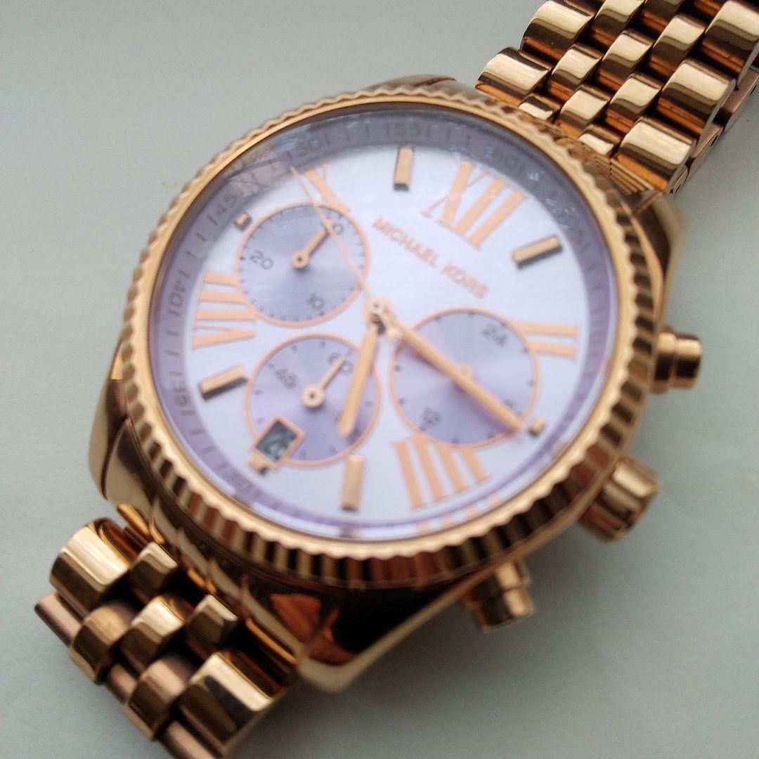 MICHAEL KORS ゴールド クロノグラフ腕時計 MK6207