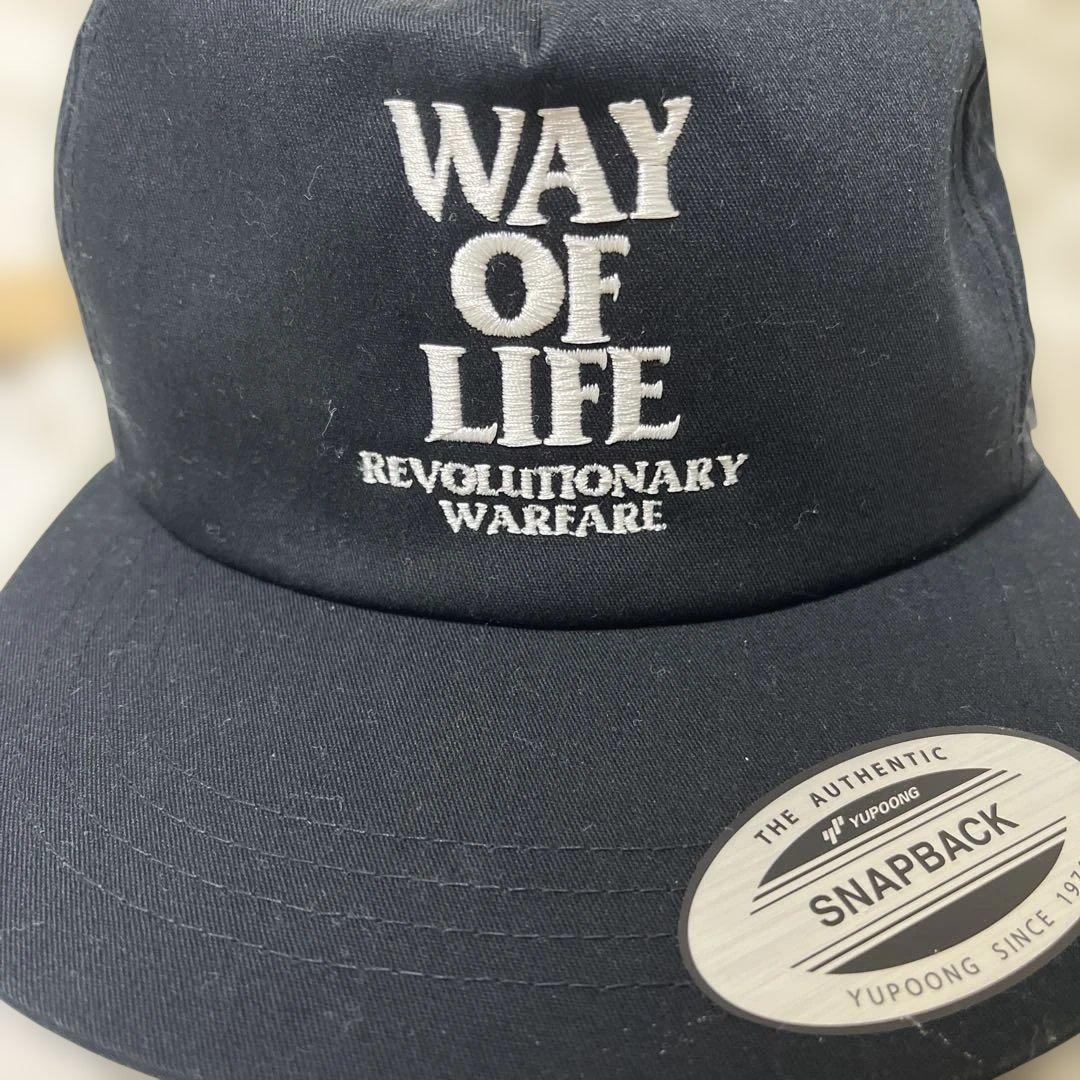 WAY OF LIFE スナップバックキャップ ブラック