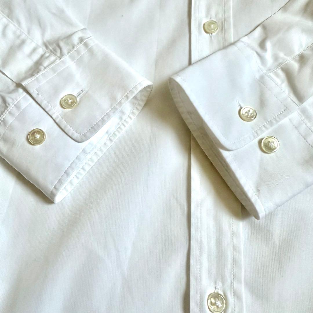 LOUIS VUITTON 長袖シャツ 刺繍 家紋 ホワイト