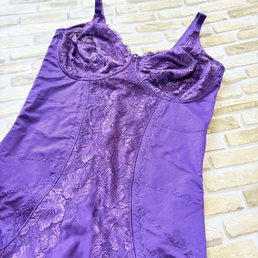 出品　シャンデール補正下着　ボディスーツD95 バイオレット冬用