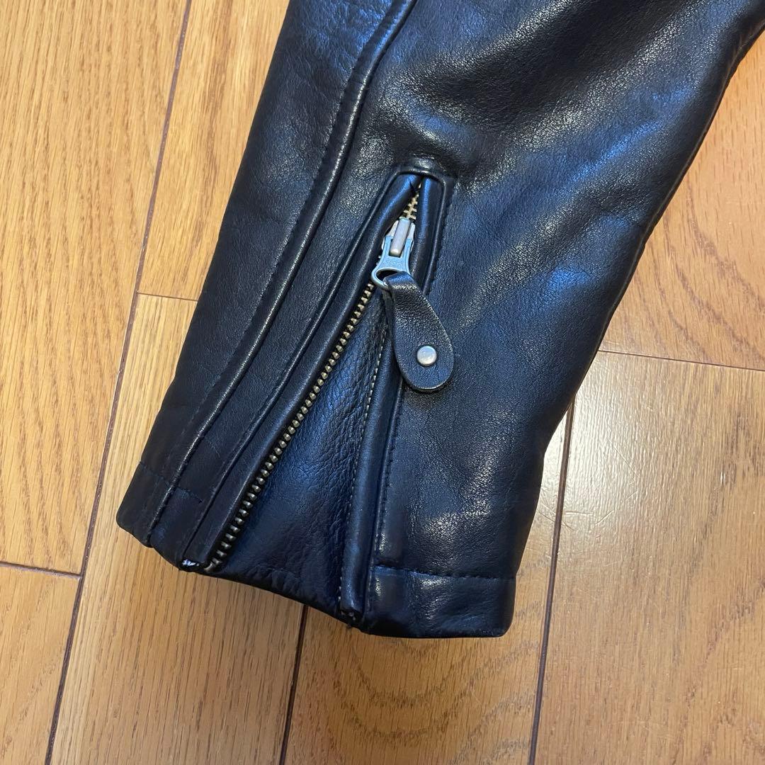 【レア　人気】　ハーレー　革ジャン　レザージャケット　Mサイズ　ファイヤー　刺繍