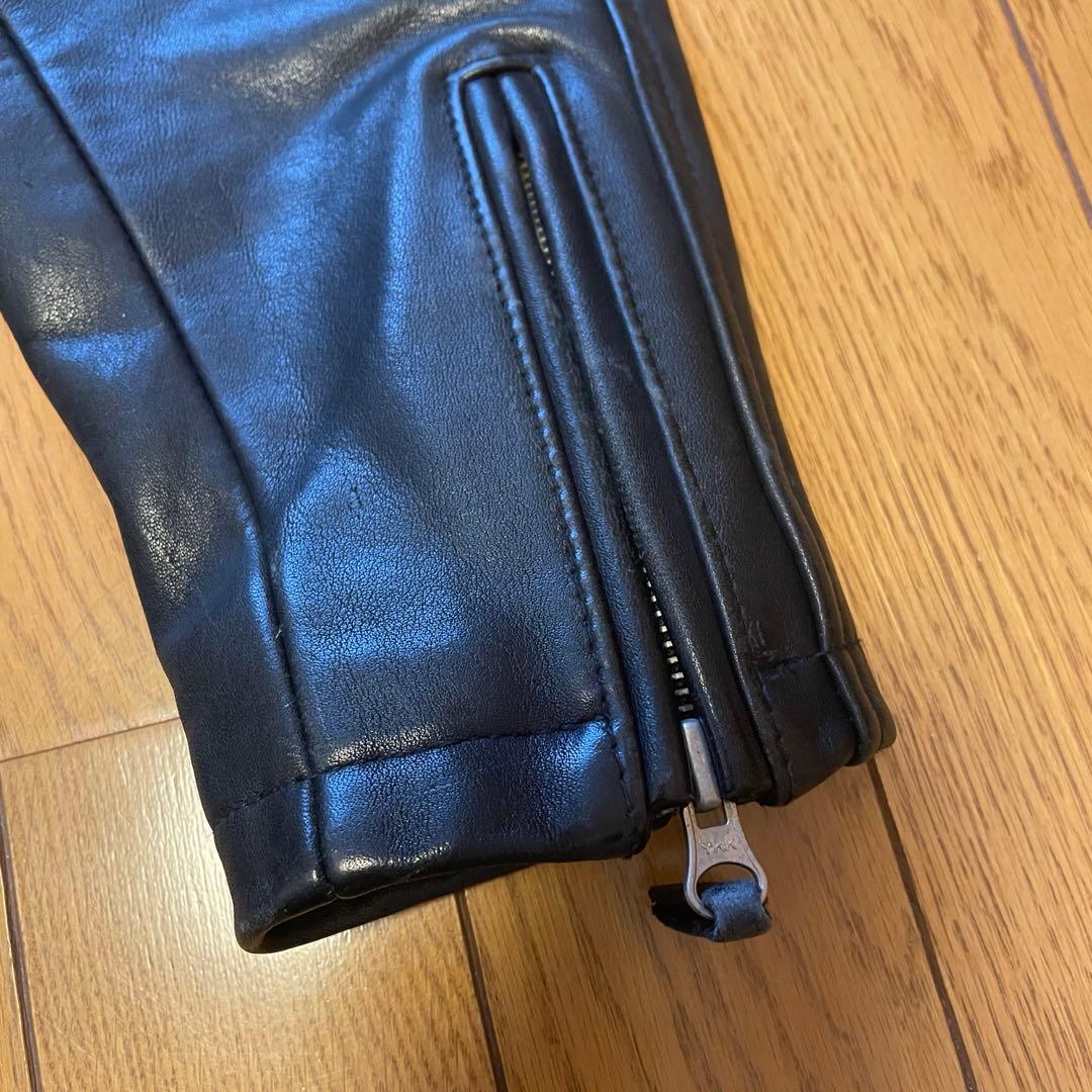 【レア　人気】　ハーレー　革ジャン　レザージャケット　Mサイズ　ファイヤー　刺繍