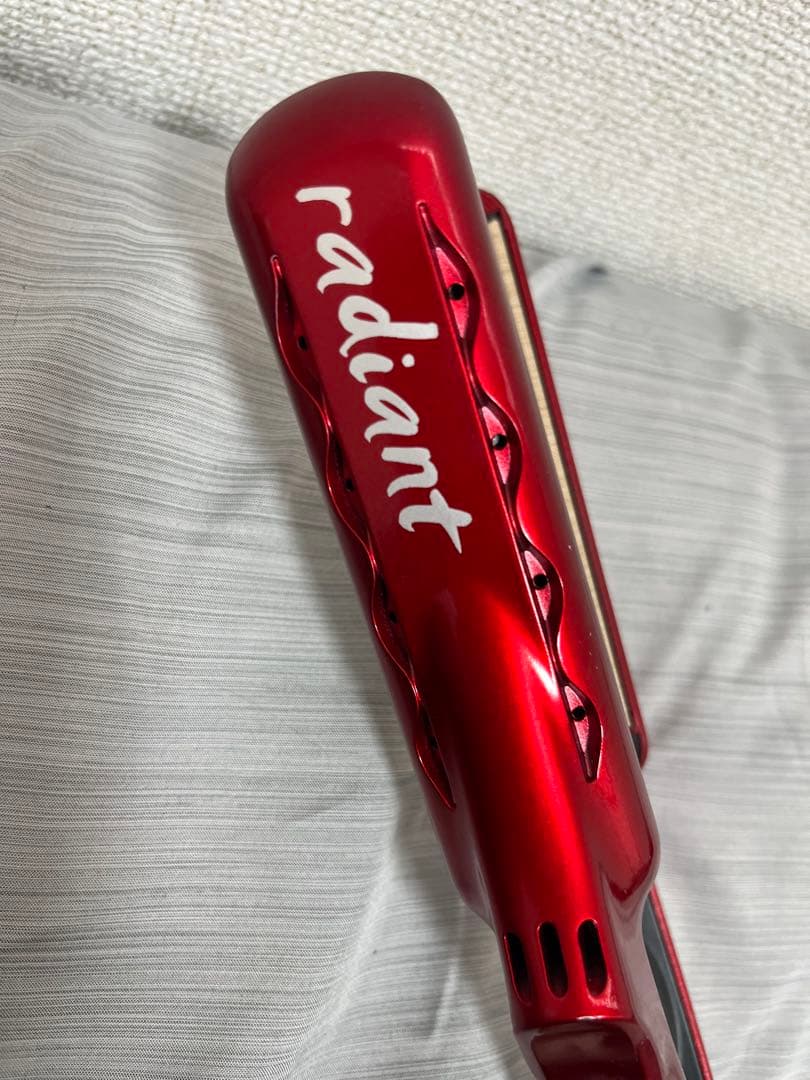 radiant ストレートヘアアイロン レッド 180度