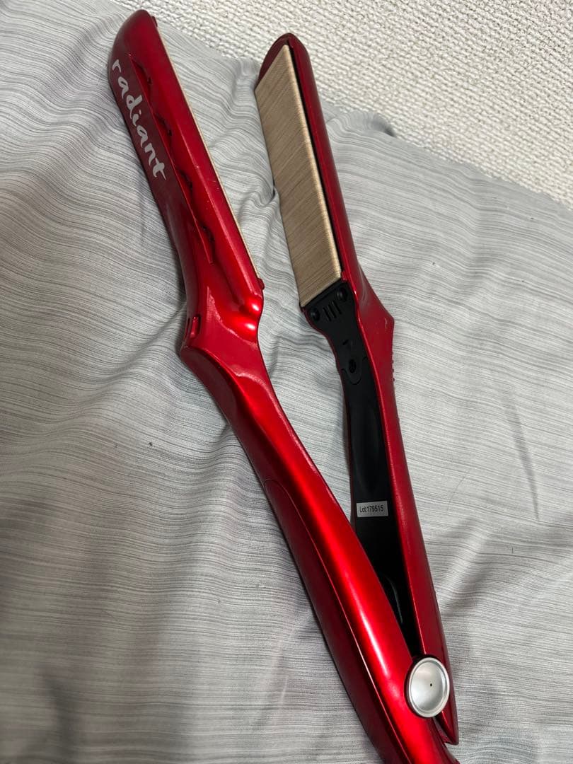 radiant ストレートヘアアイロン レッド 180度