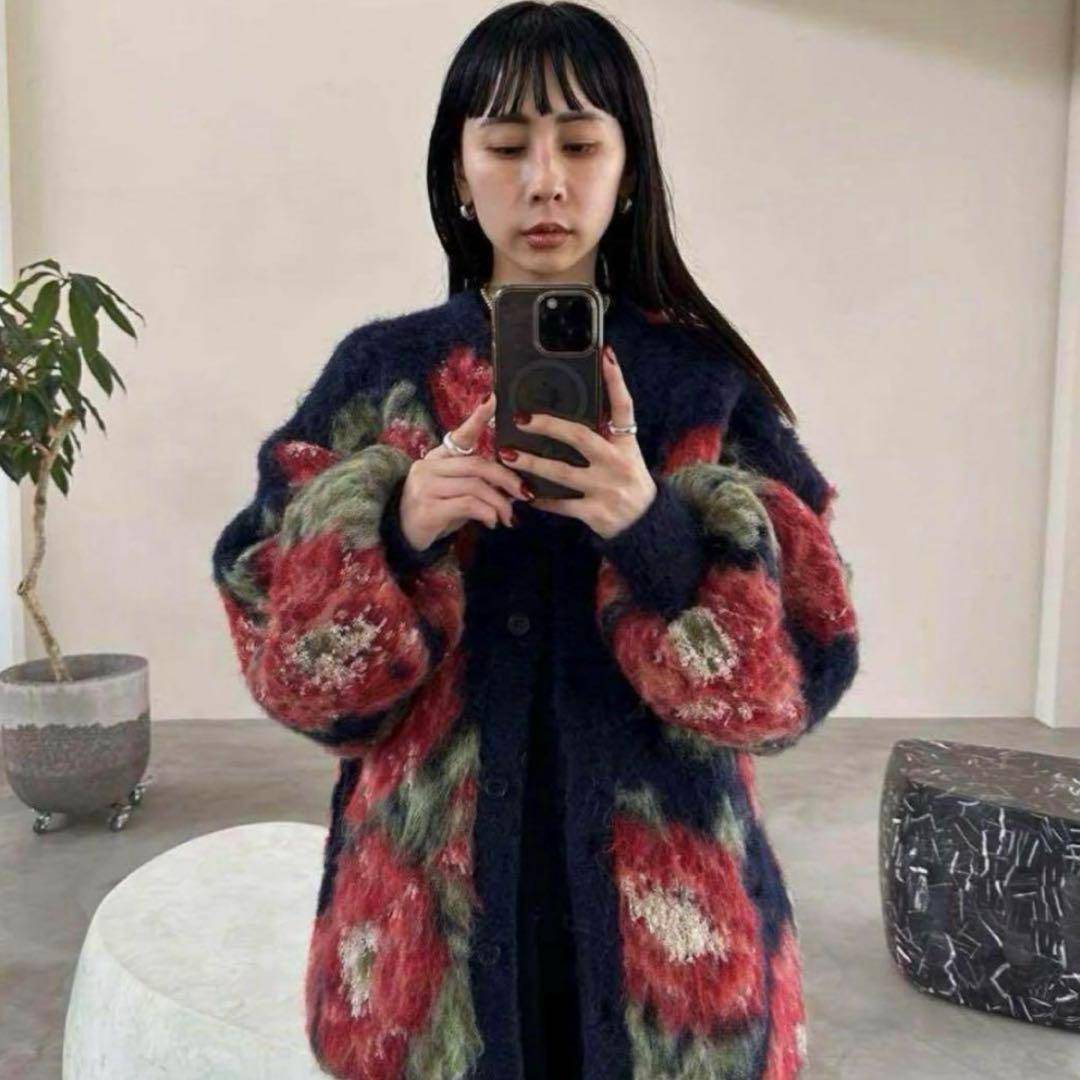 2601042 VERONICA JACQUARD KNIT CARDIGAN