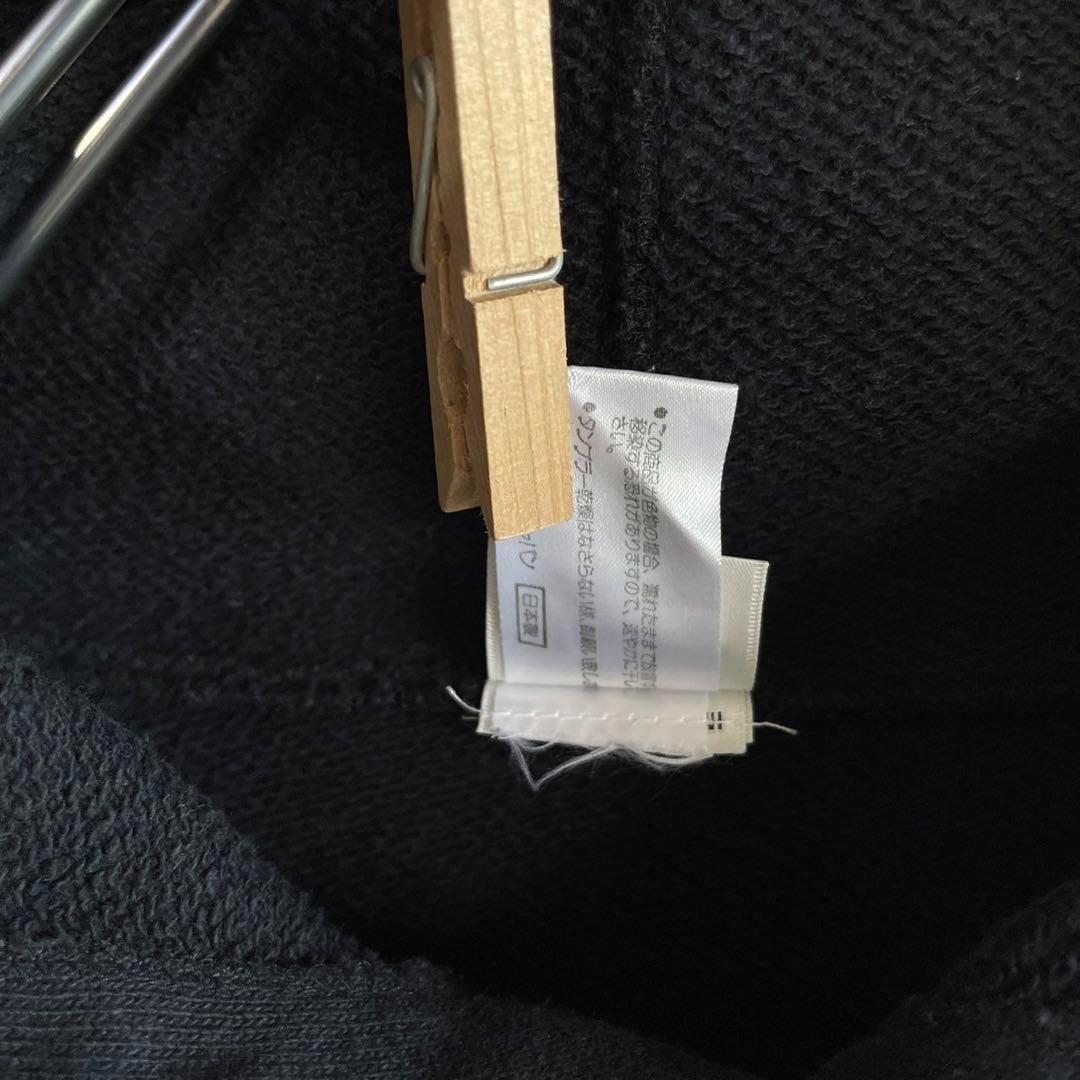 NIKE 銀タグ 90s スウェットパーカー 刺繍ロゴ ナイキ 黒色 ブラック