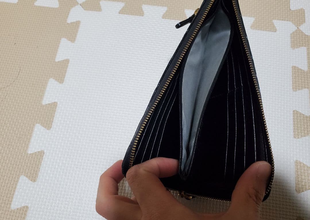 ナイルクロコダイル L字ファスナー 長財布 メンズ・レディース 本革 スリム