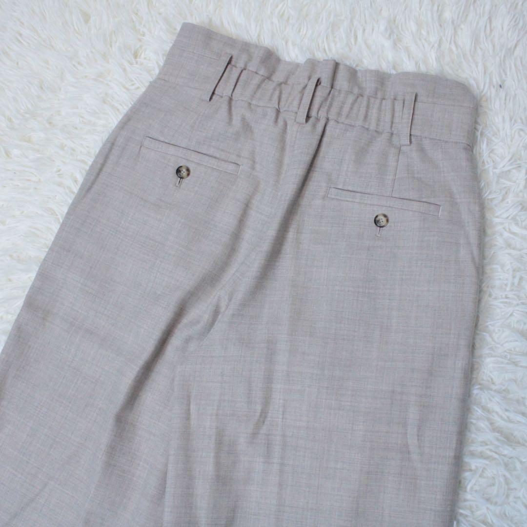 極美品 GLR サキソニー ノーラペル ダブル ジャケット セットアップ 40