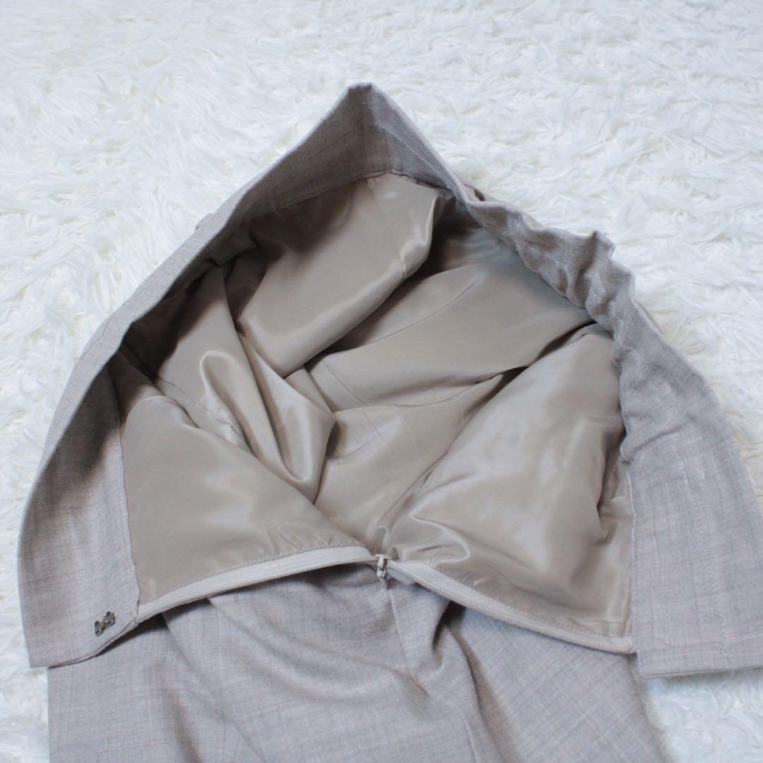 極美品 GLR サキソニー ノーラペル ダブル ジャケット セットアップ 40