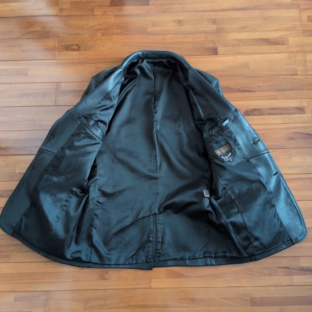 C.brumesシーブリュームス　ステアハイドレザーテーラードジャケットLサイズ