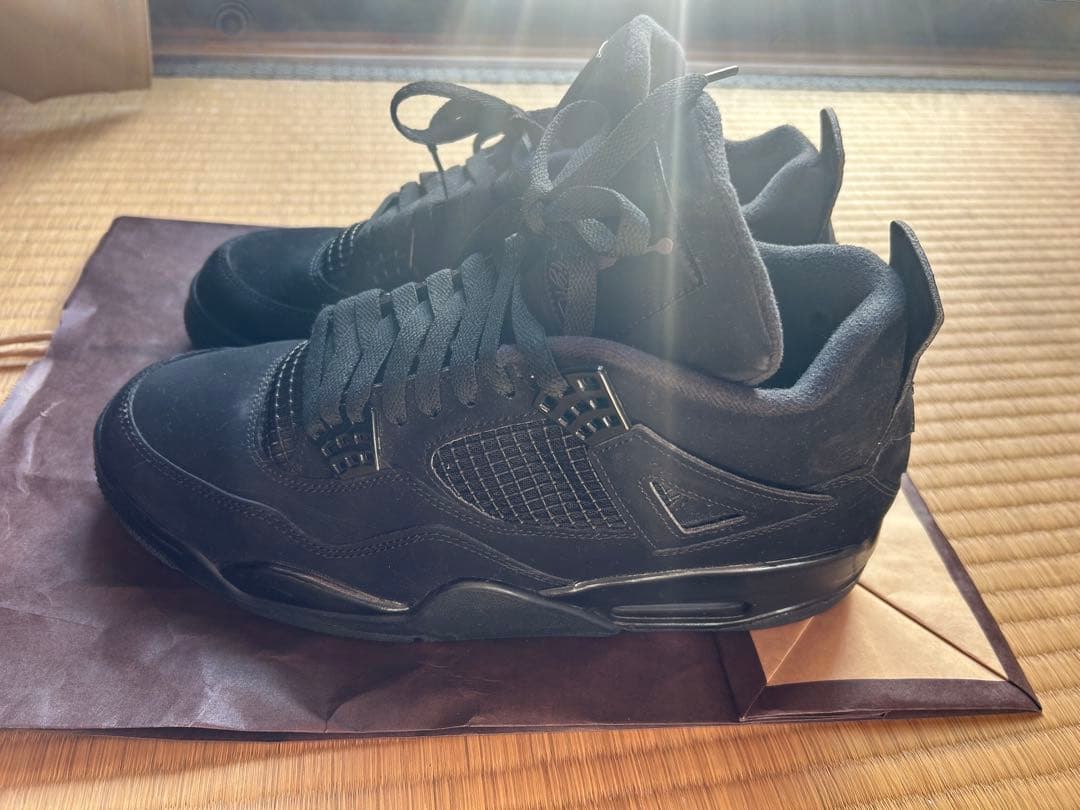 エアジョーダン4 ブラックキャット　28センチ　 ジャンプマンロゴ