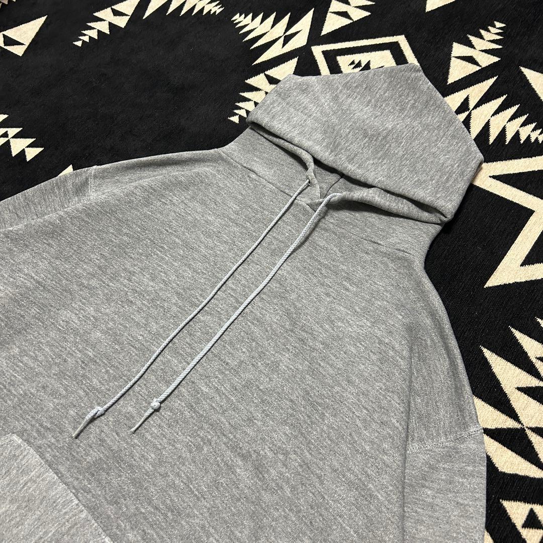 70s RUSSELL 金タグ 初期 パーカー 無地 グレー Lサイズ USA製