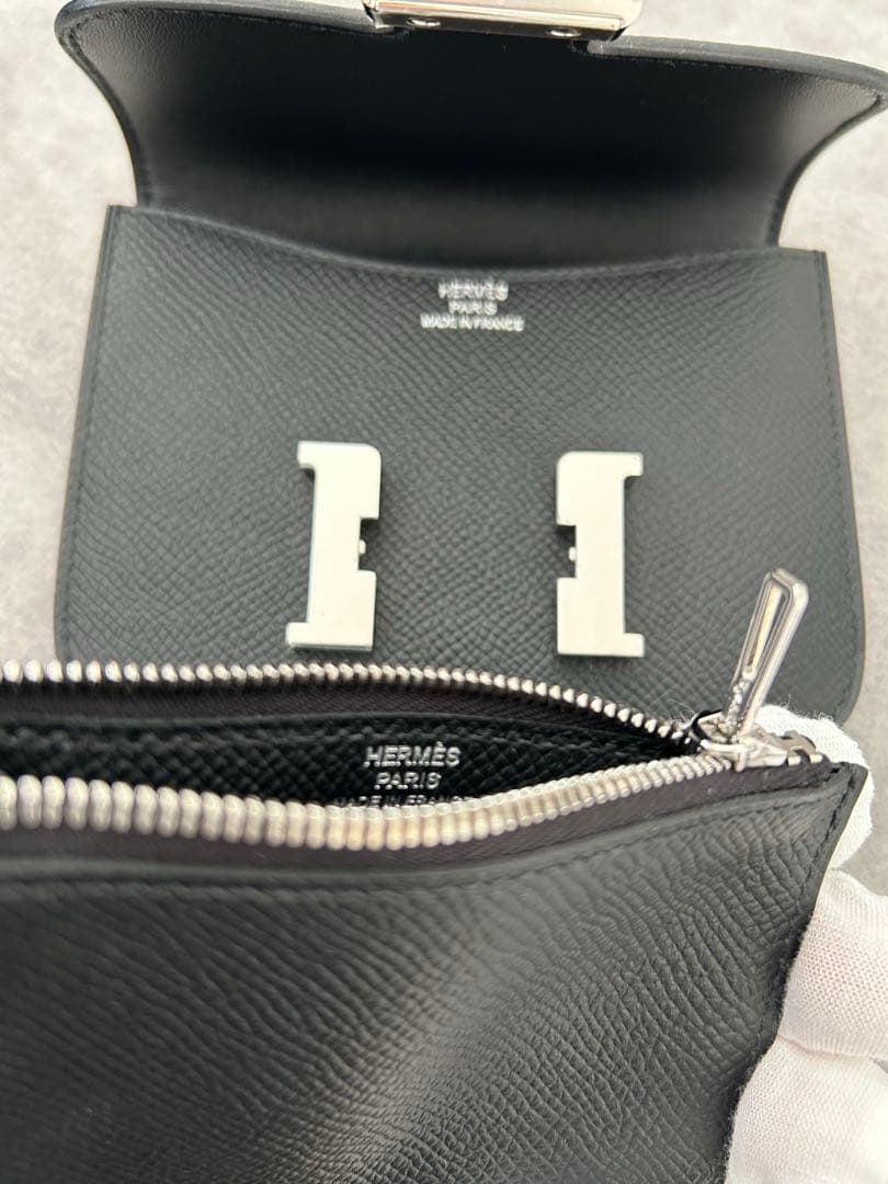 新品未使用 正規品 エルメス コンスタンス スリム 黒 ブラック　K刻印