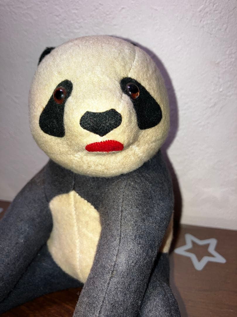 東京動物園協会　おがくずぬいぐるみ　パンダ　昭和レトロ　当時物　上野動物園