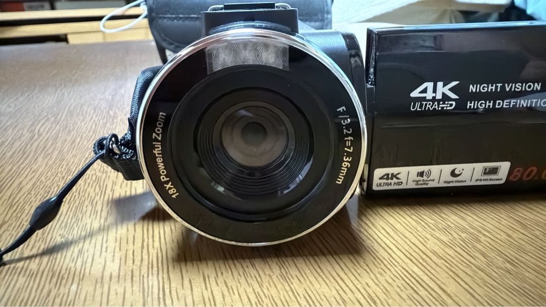 ビデオカメラ 4K録画 8000万画素 YouTubeカメラ