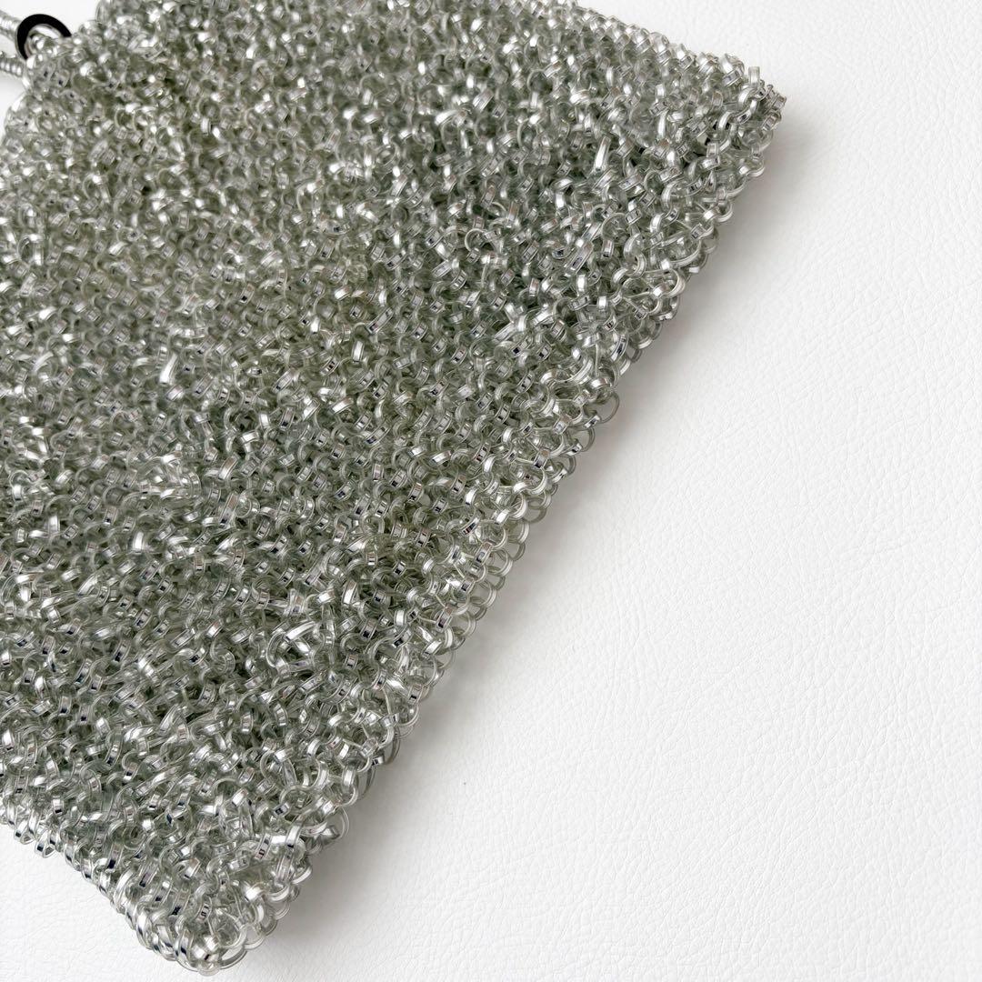 美品　アンテプリマ　スタンダード　スクエア　ミディアム　シルバー　チェーン付き