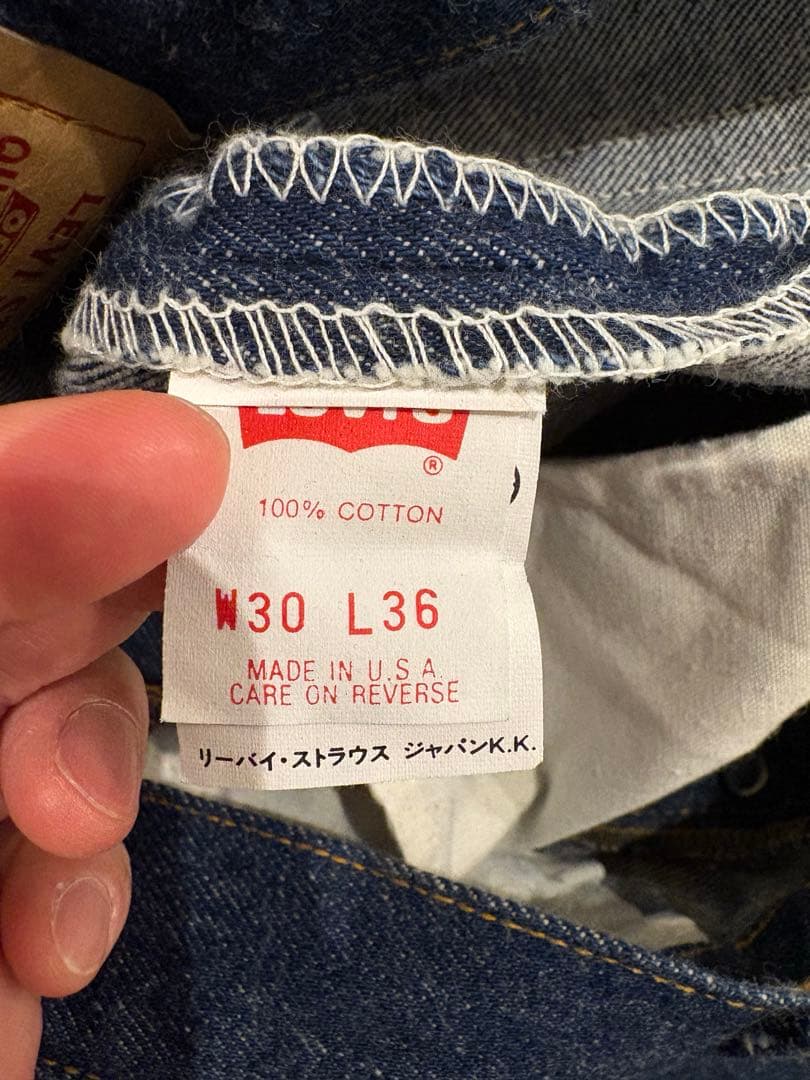 90s LEVI'S 501 USA製　濃紺　色残り良好　美品　刻印552