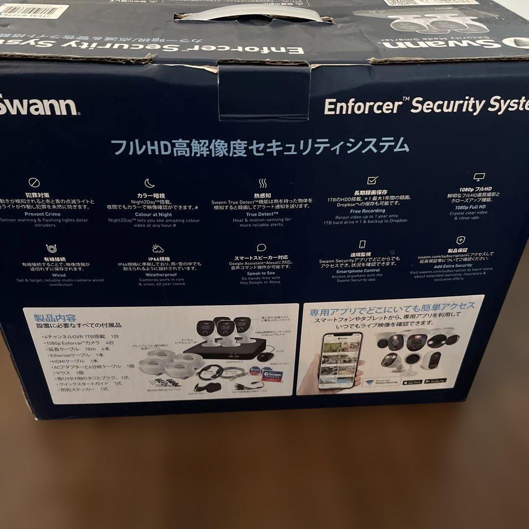 Swann スワン　防犯カメラ　4チャンネルDVRシステム 1TB カメラ4台