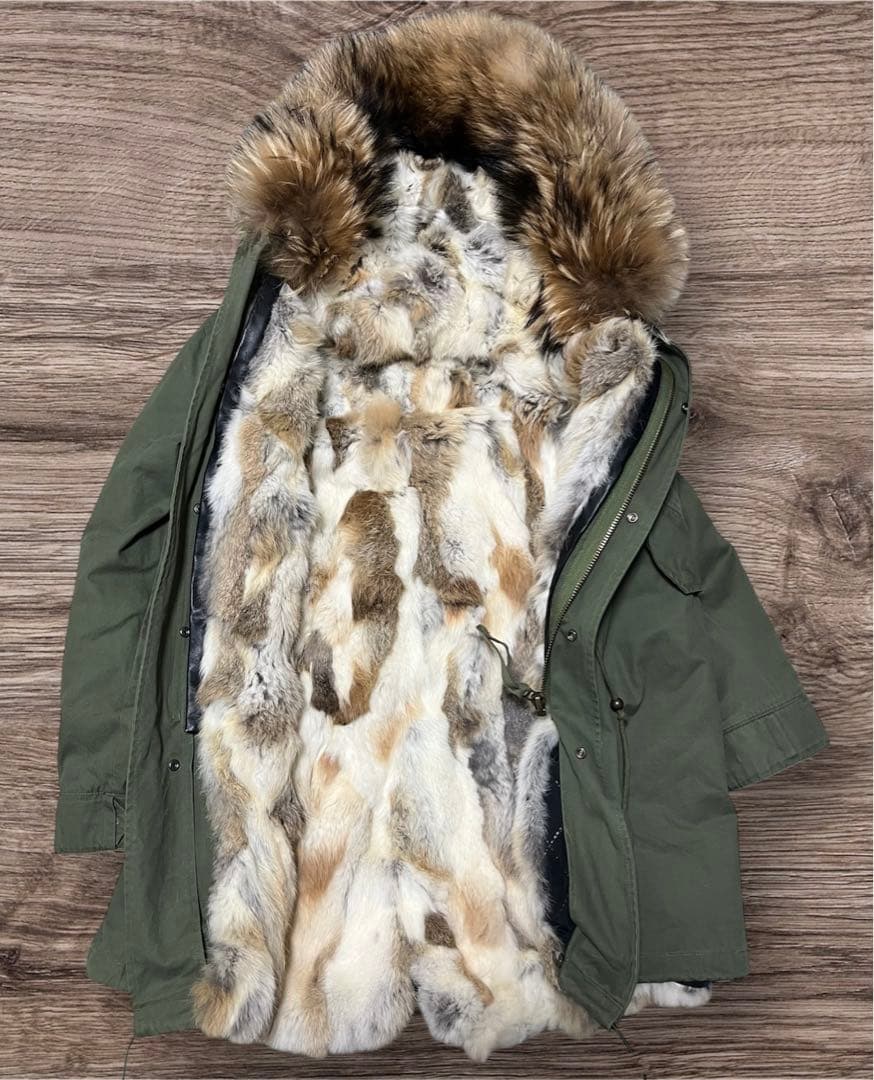 jazzevar mr&mrs italy ラビットファー モッズコート