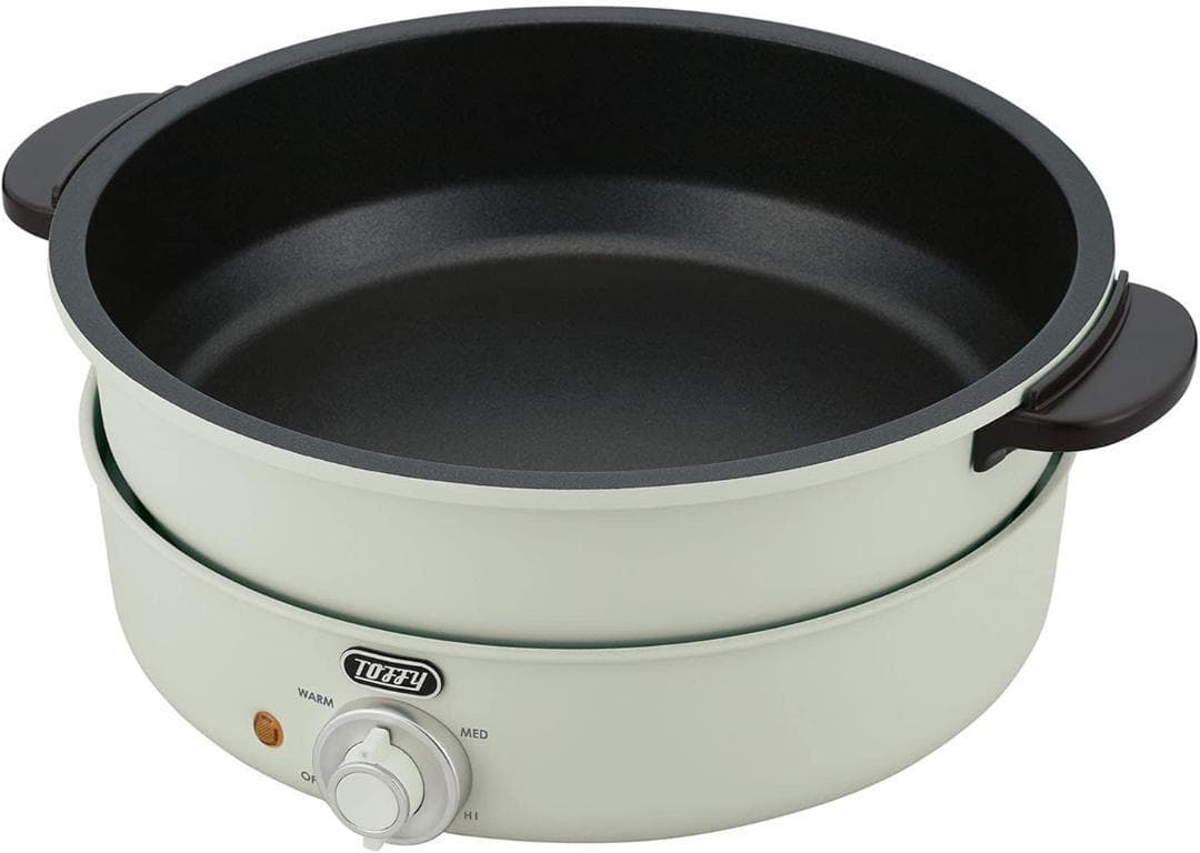 Toffy/トフィー 電気グリル鍋 (アッシュホワイト) K-HP2