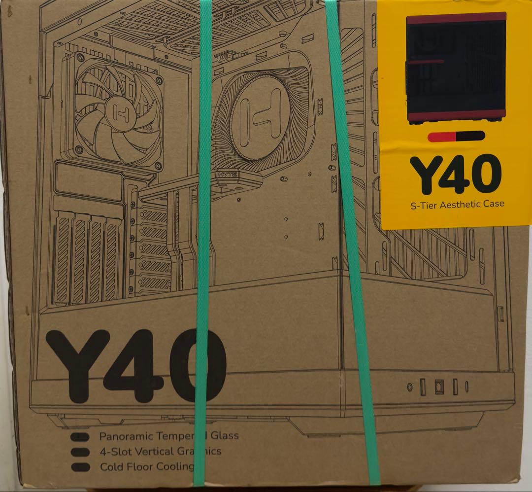 (新品未使用￼￼)HYTE Y40 赤 パノラマケース