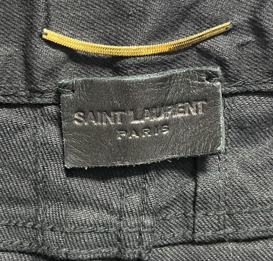 ＊美品＊サンローラン ニークラッシュ　デニム　ブラック エディ期