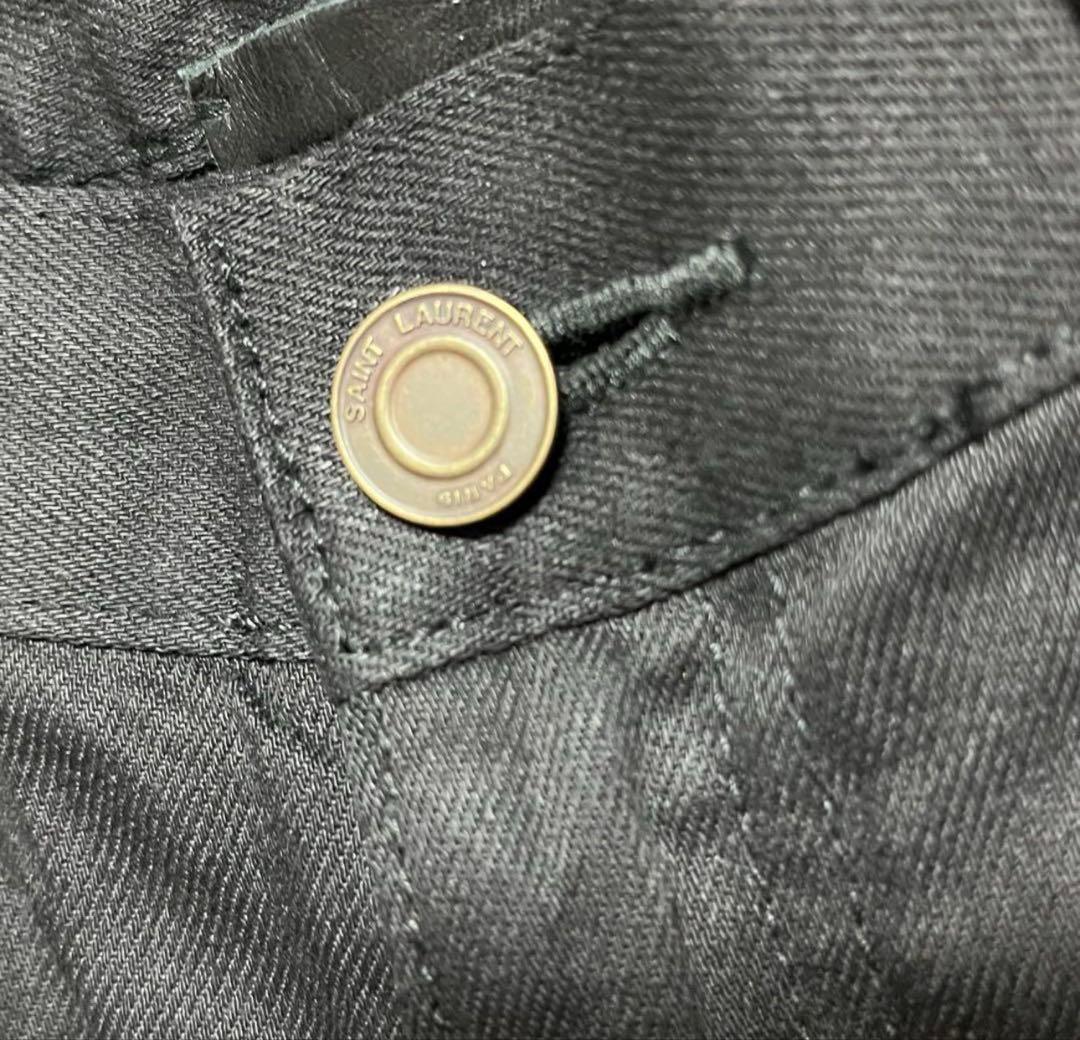 ＊美品＊サンローラン ニークラッシュ　デニム　ブラック エディ期