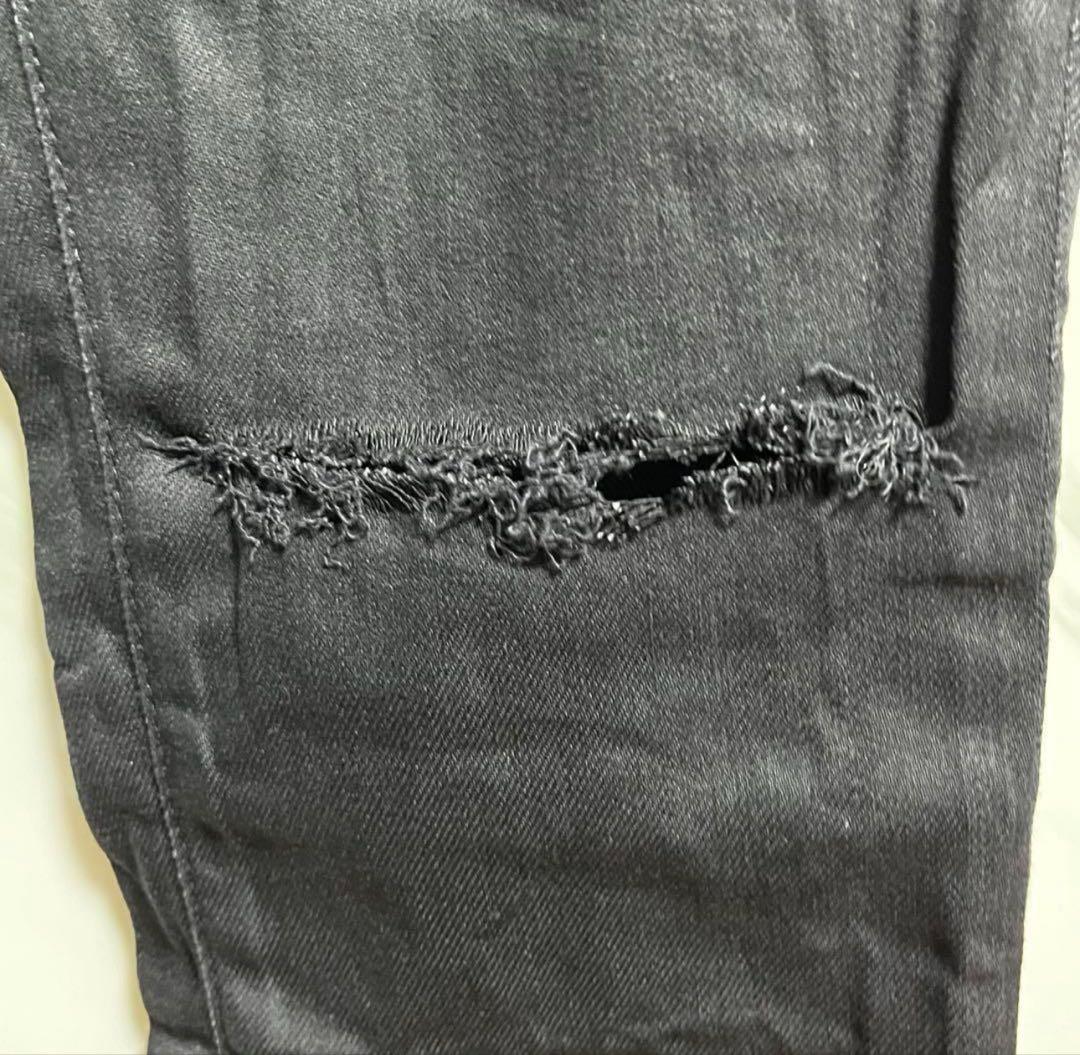 ＊美品＊サンローラン ニークラッシュ　デニム　ブラック エディ期