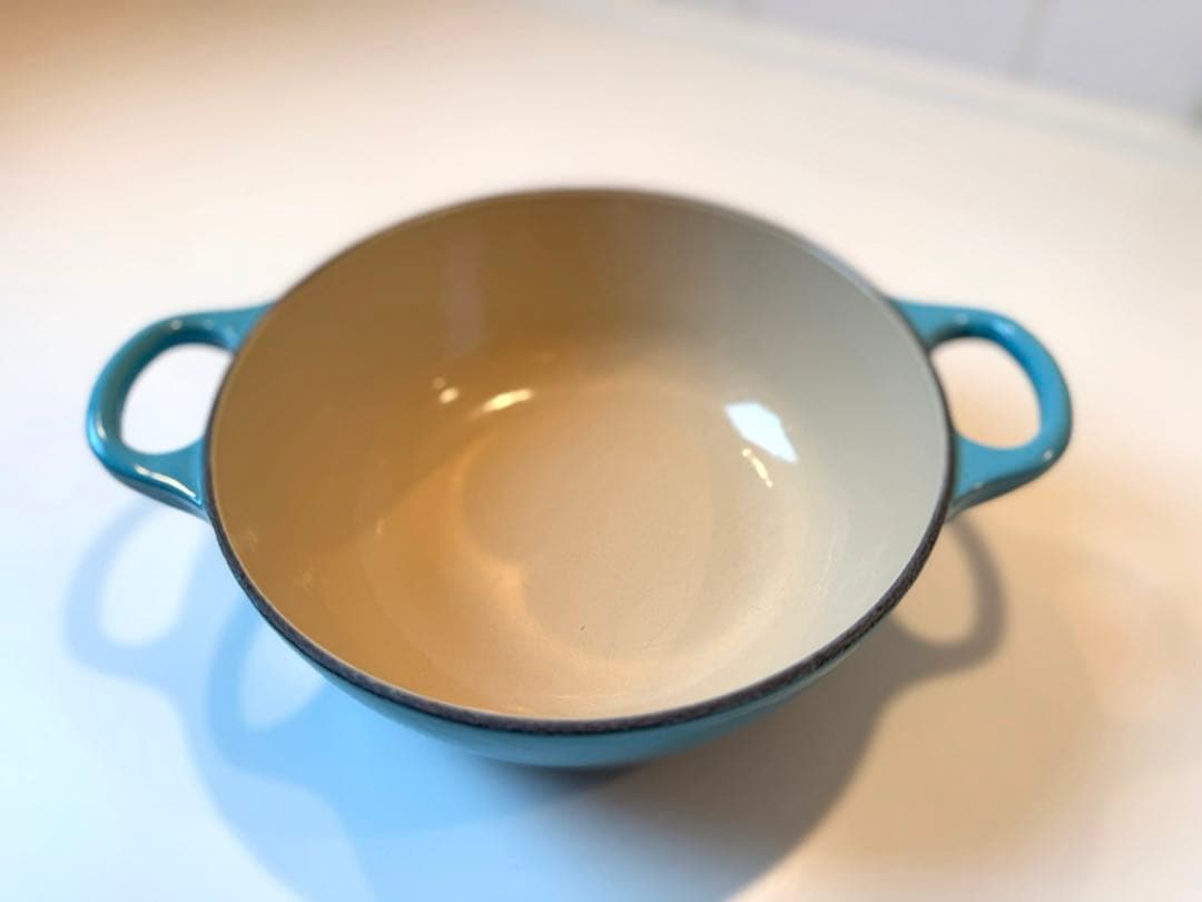 ル・クルーゼ マルミット18cmの両手鍋(ブルー)