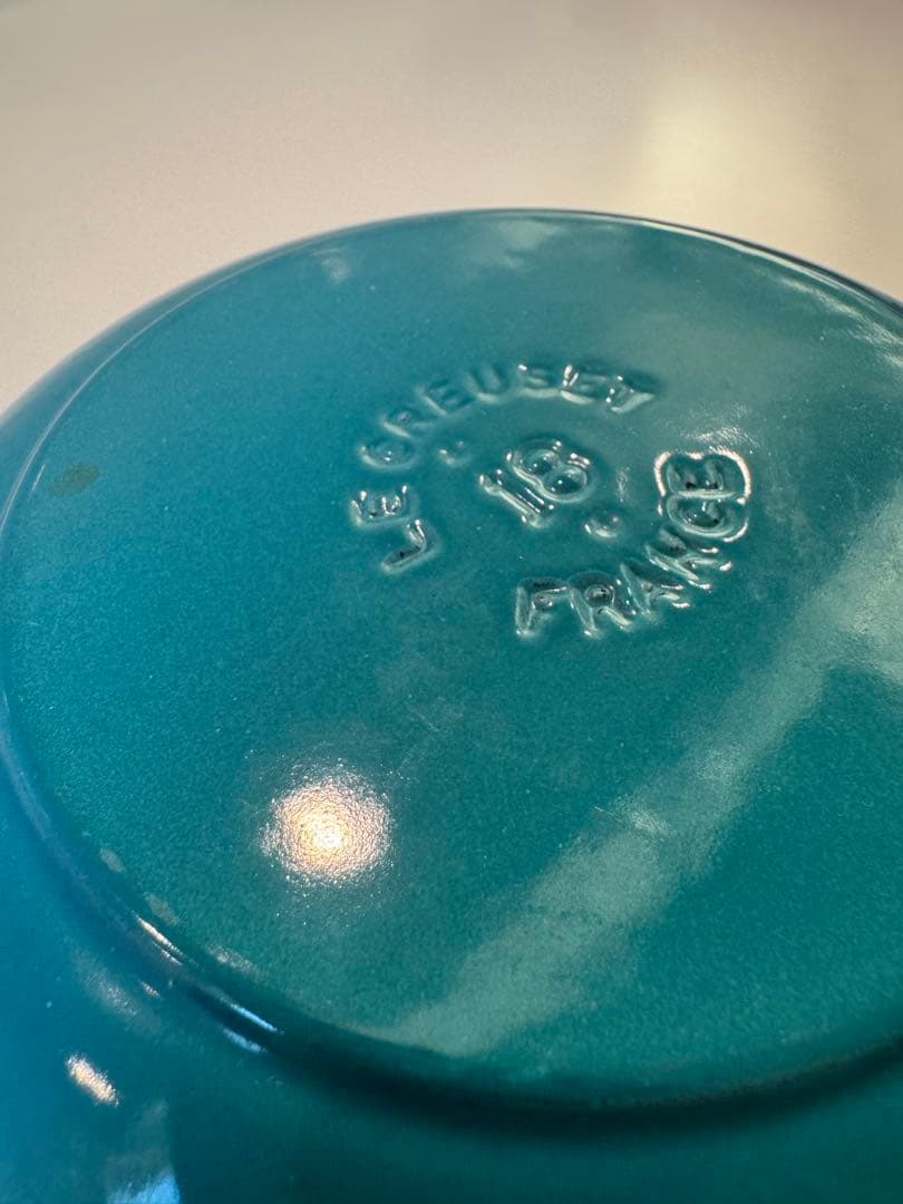 ル・クルーゼ マルミット18cmの両手鍋(ブルー)