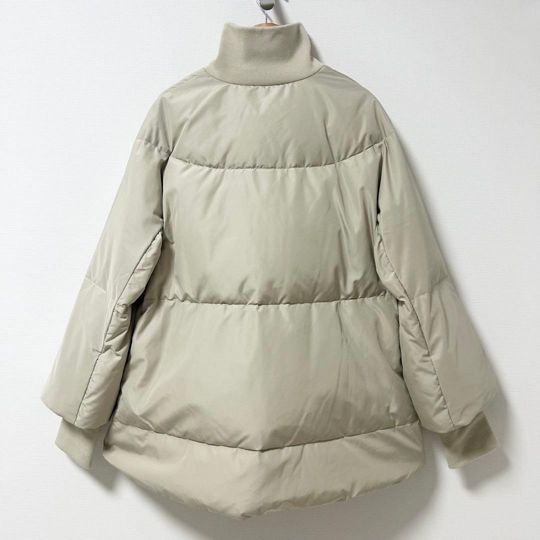 2024AW✨ビアズリー　ジップフレアダウン　ダウンジャケット　アイボリー