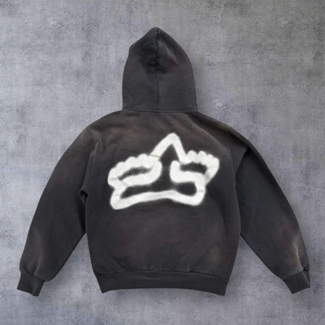 fox racing × cactus jack hoodie パーカー L