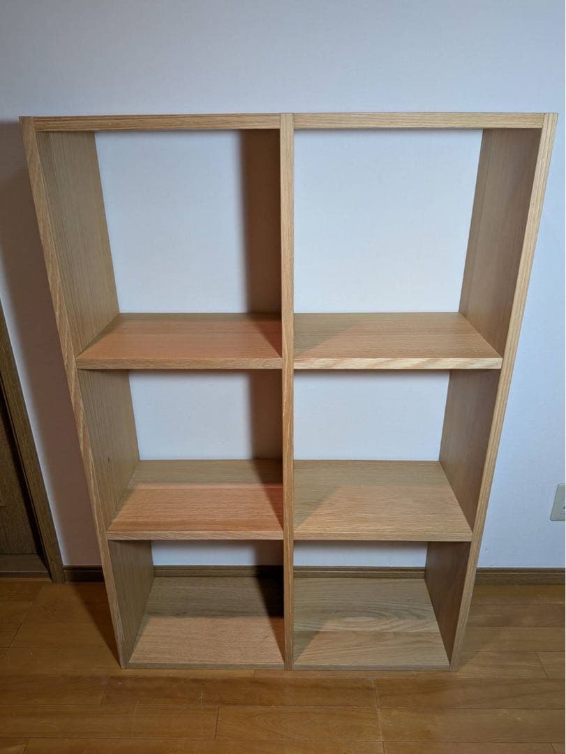 ■送料込■無印良品 スタッキングシェルフ 3×2 木製家具棚MUJI収納オーク材