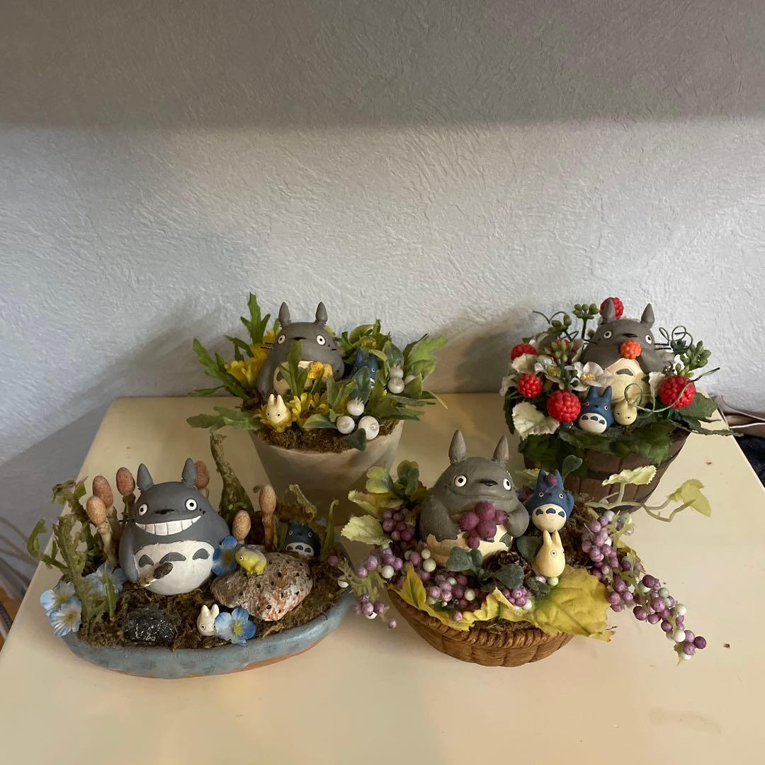 となりのトトロ　置物　春夏秋冬　4つセット