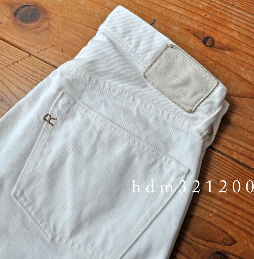 未使用 45R 13オンス空比古比女 ホワイトデニムパンツ