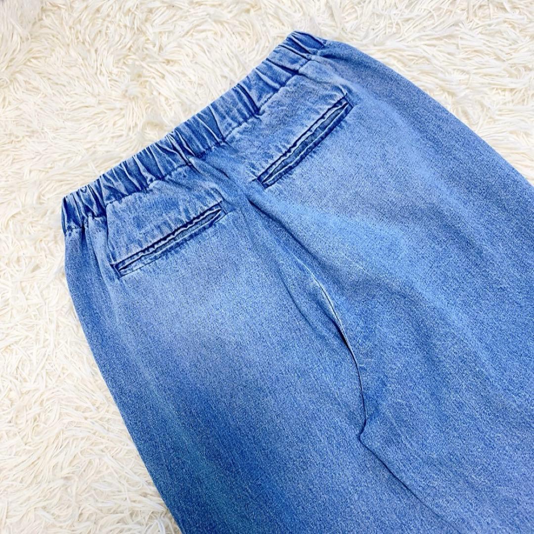【美品】かぐれ フェードデニムイージーパンツ ウエストゴム 近年モデル 大人気