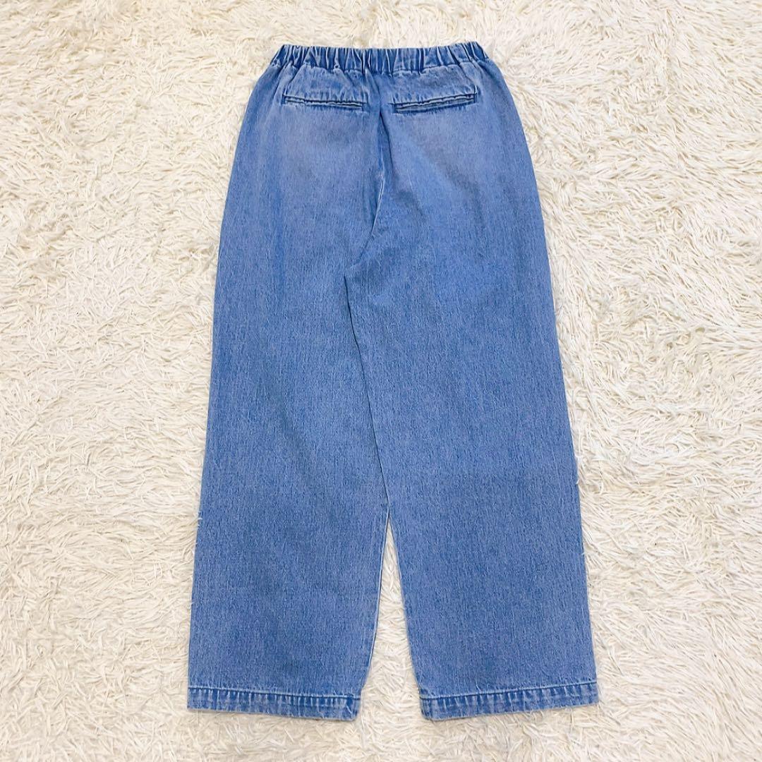 【美品】かぐれ フェードデニムイージーパンツ ウエストゴム 近年モデル 大人気