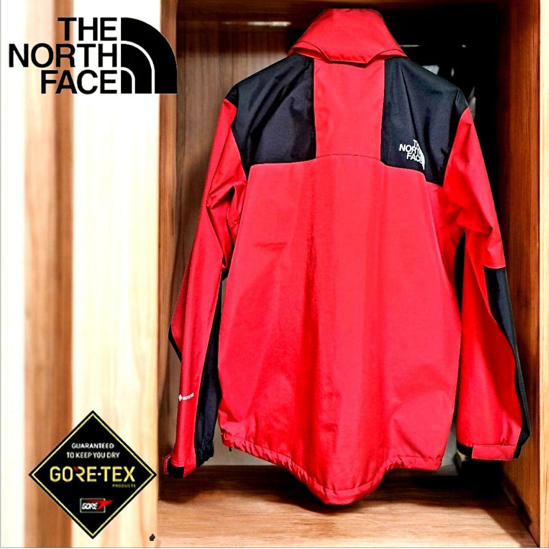 ザ・ノース・フェイスマウンテンレインテックス カーマイン L美品！