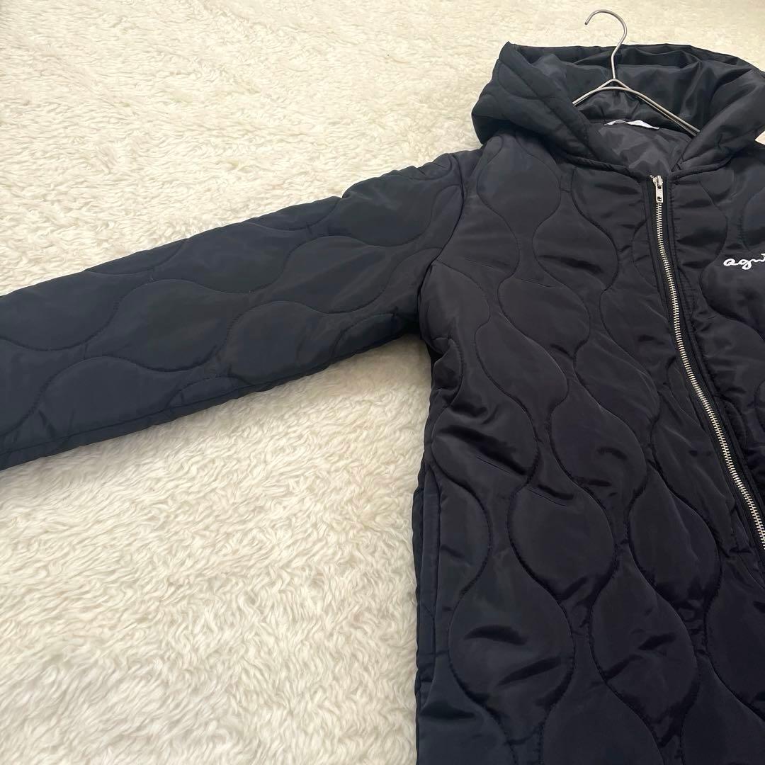 iminoaru アニエスべー　キルティングコート ブラック 2way コラボ