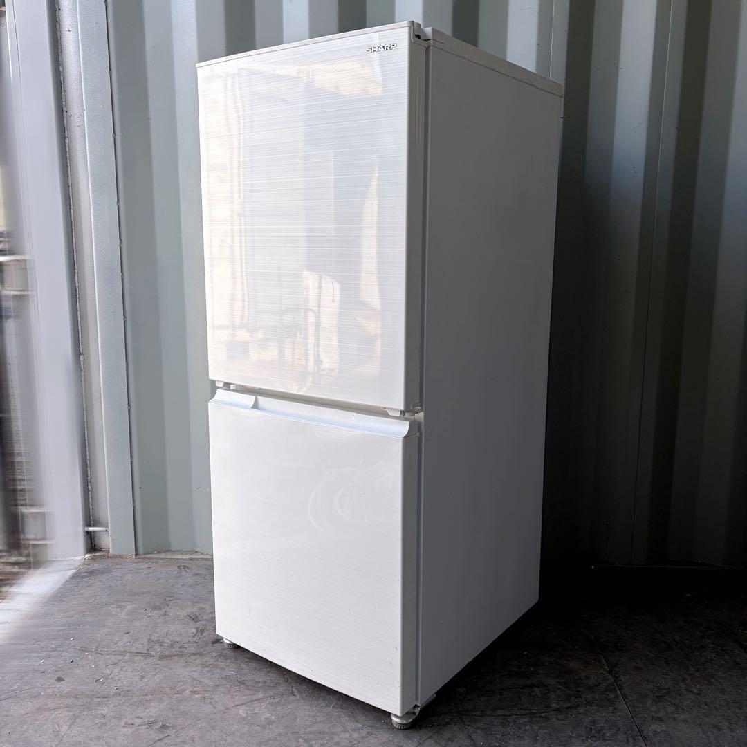 運搬取付無料！ホワイト純正SHARP付替どっちもドアスリム冷凍庫！完動超美品！