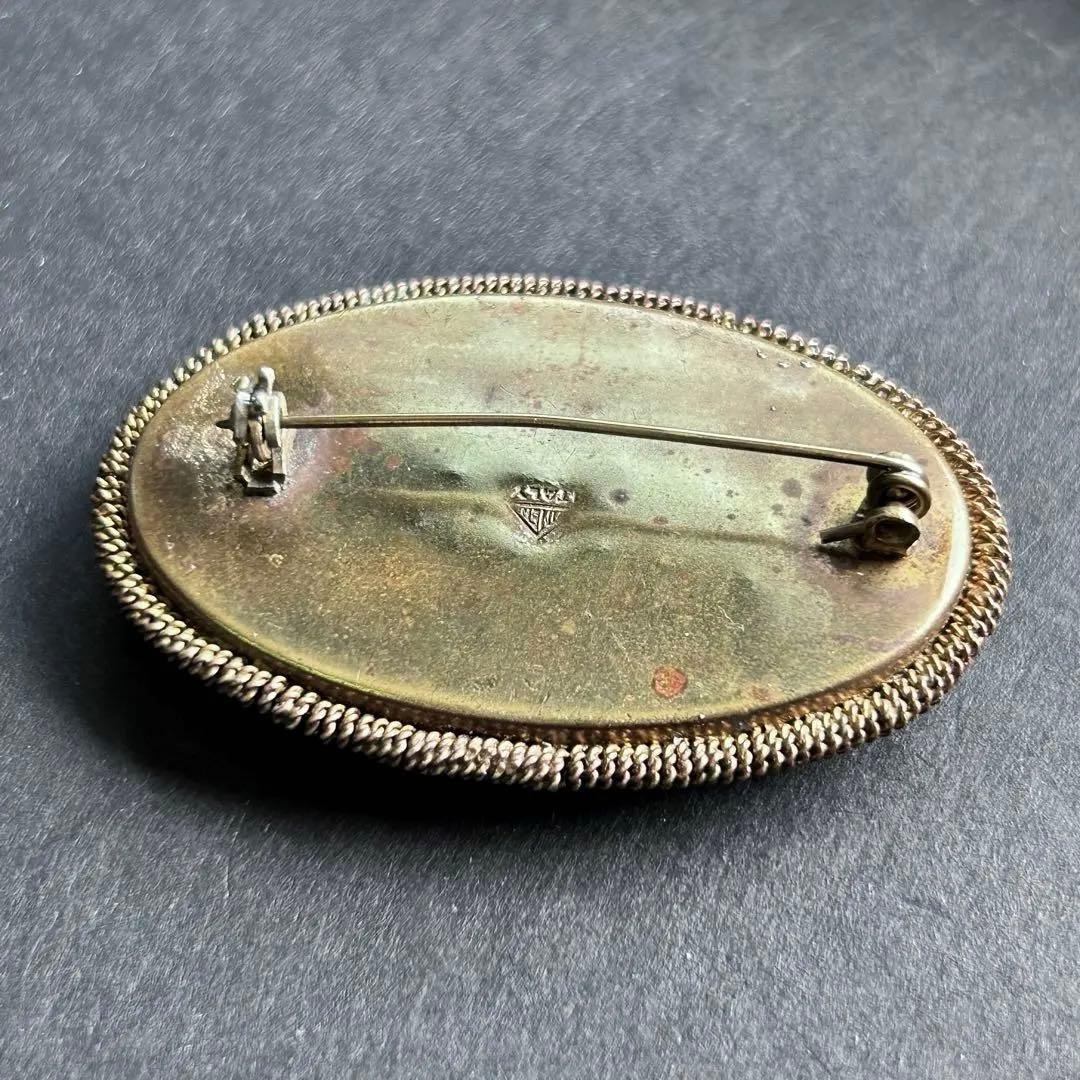 最終価格✤ITALY【大きなマイクロモザイク】美しいヴィンテージブローチ