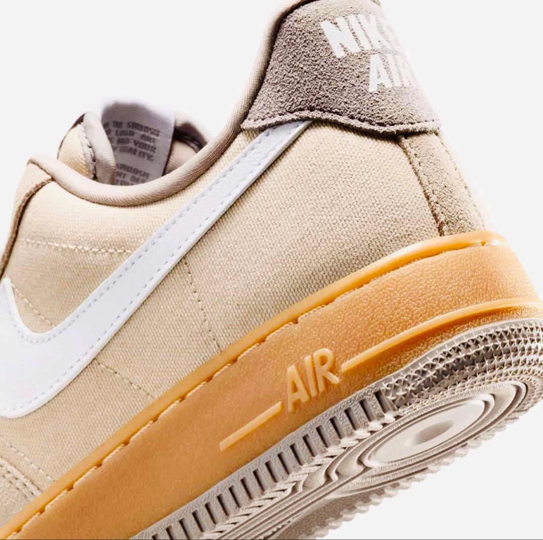 ■新品26.5cm■ナイキ エア フォース 1 07 ライトカーキ/ガムイエロー
